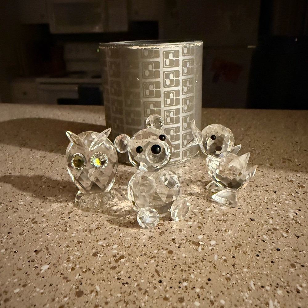 Swarovski Crystal Animal Figurines Set